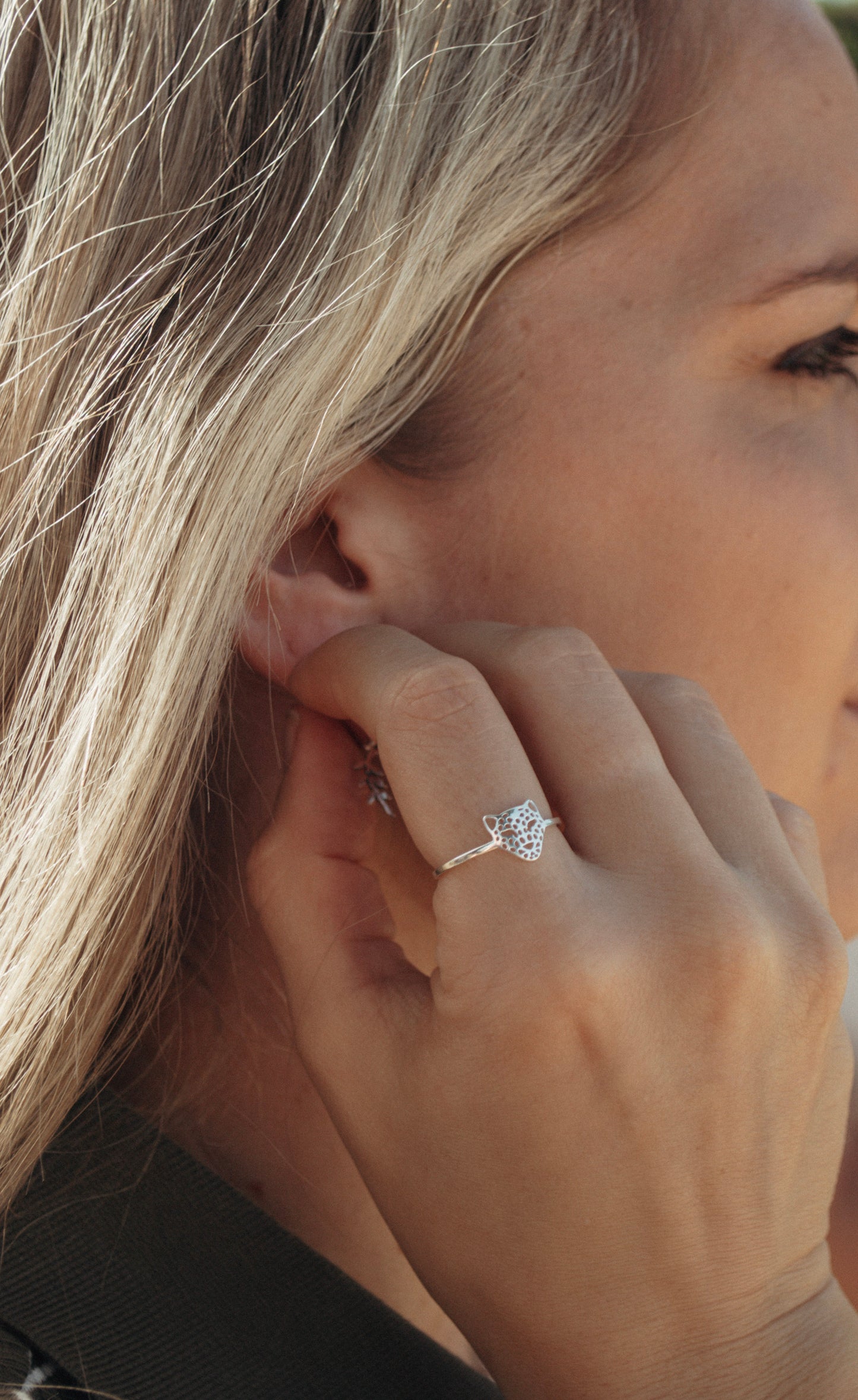 Leopard Face Ring