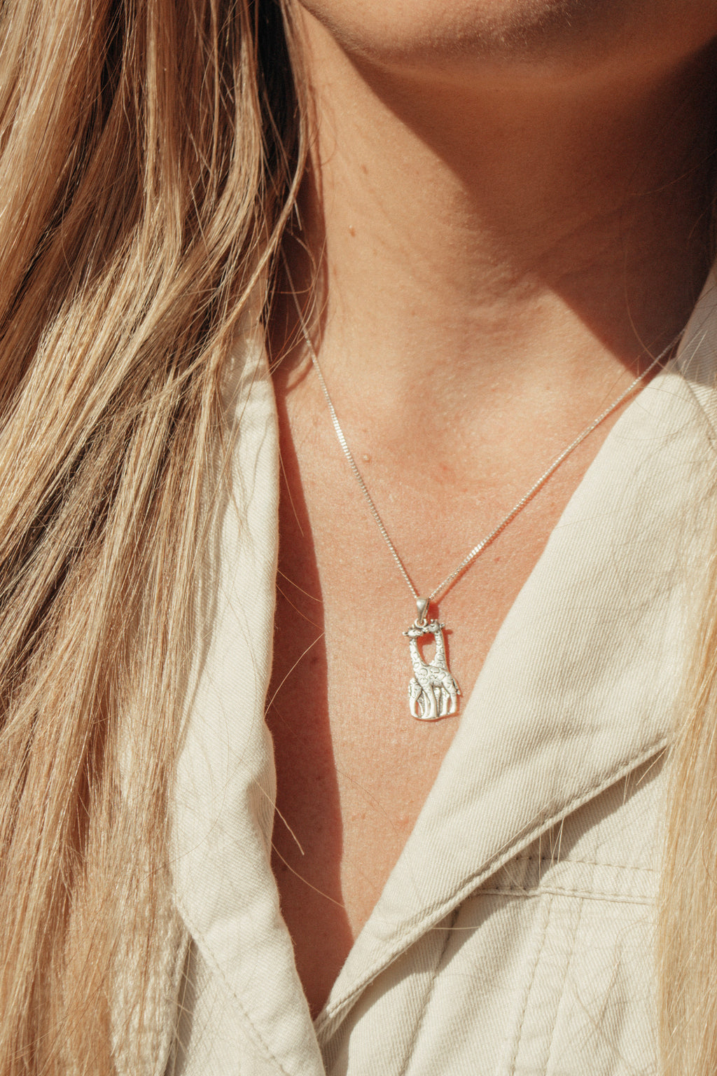 Two Giraffe Pendant