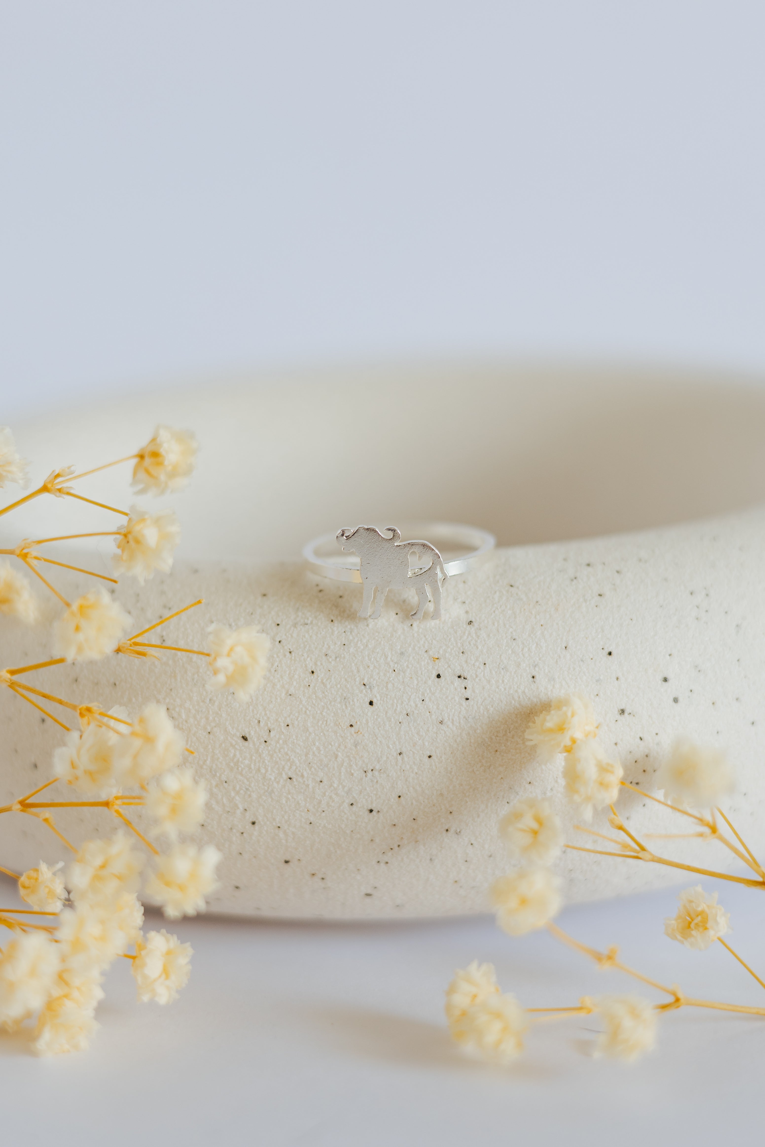 Buffalo with Heart Cutout Ring