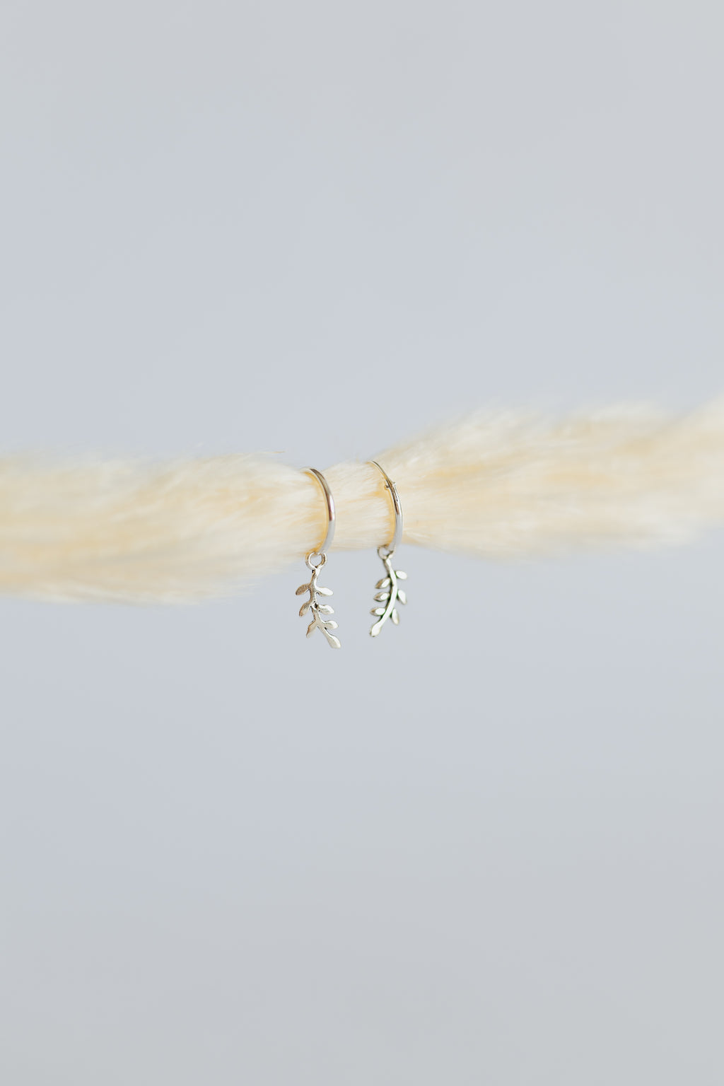 Leaf Hoop Earrings