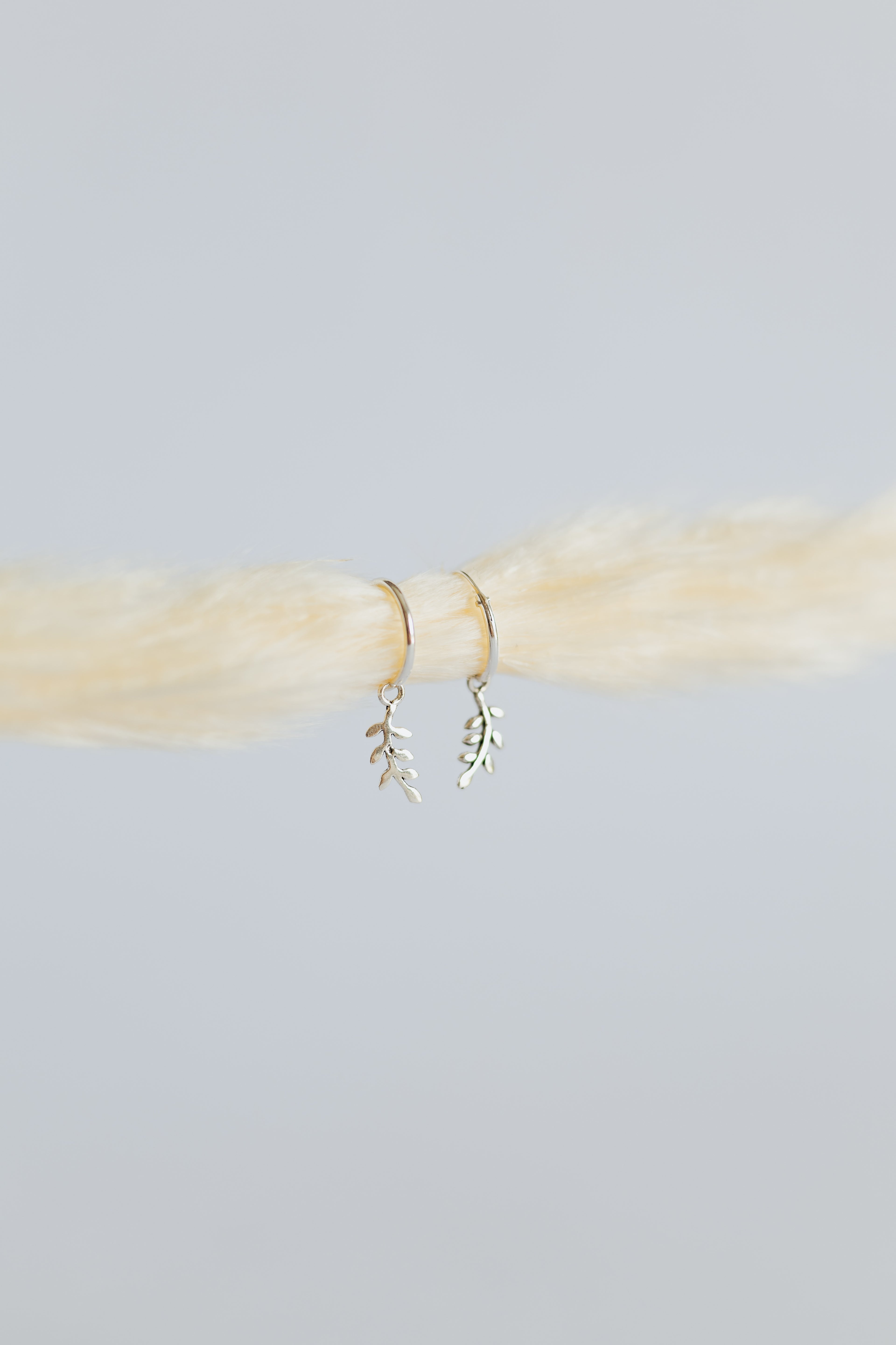 Leaf Hoop Earrings