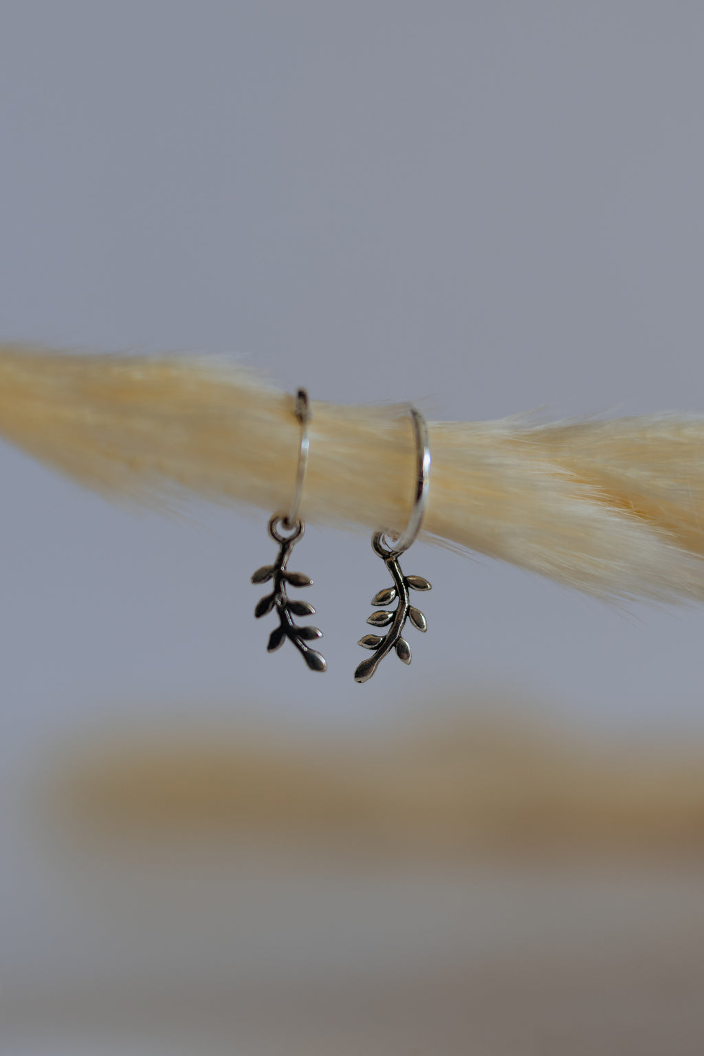 Leaf Hoop Earrings