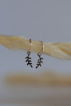 Leaf Hoop Earrings