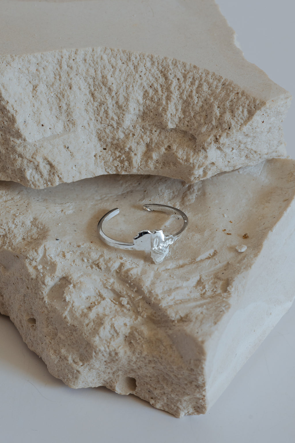 Africa Map Adjustable Engraved Love Ring