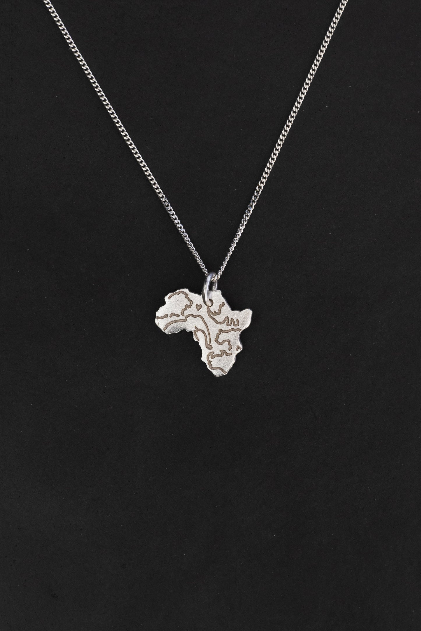 Africa Pendant Featuring Buffalo, Elephant, Leopard, Lion, Rhino Engraving