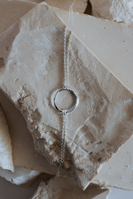 Double Chain with Circle Bracelet