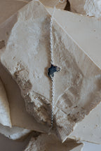 Africa Map with Heart Cutout Bracelet