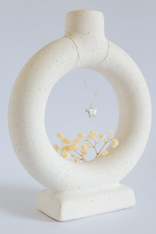 Buffalo Pendant with Heart Cutout