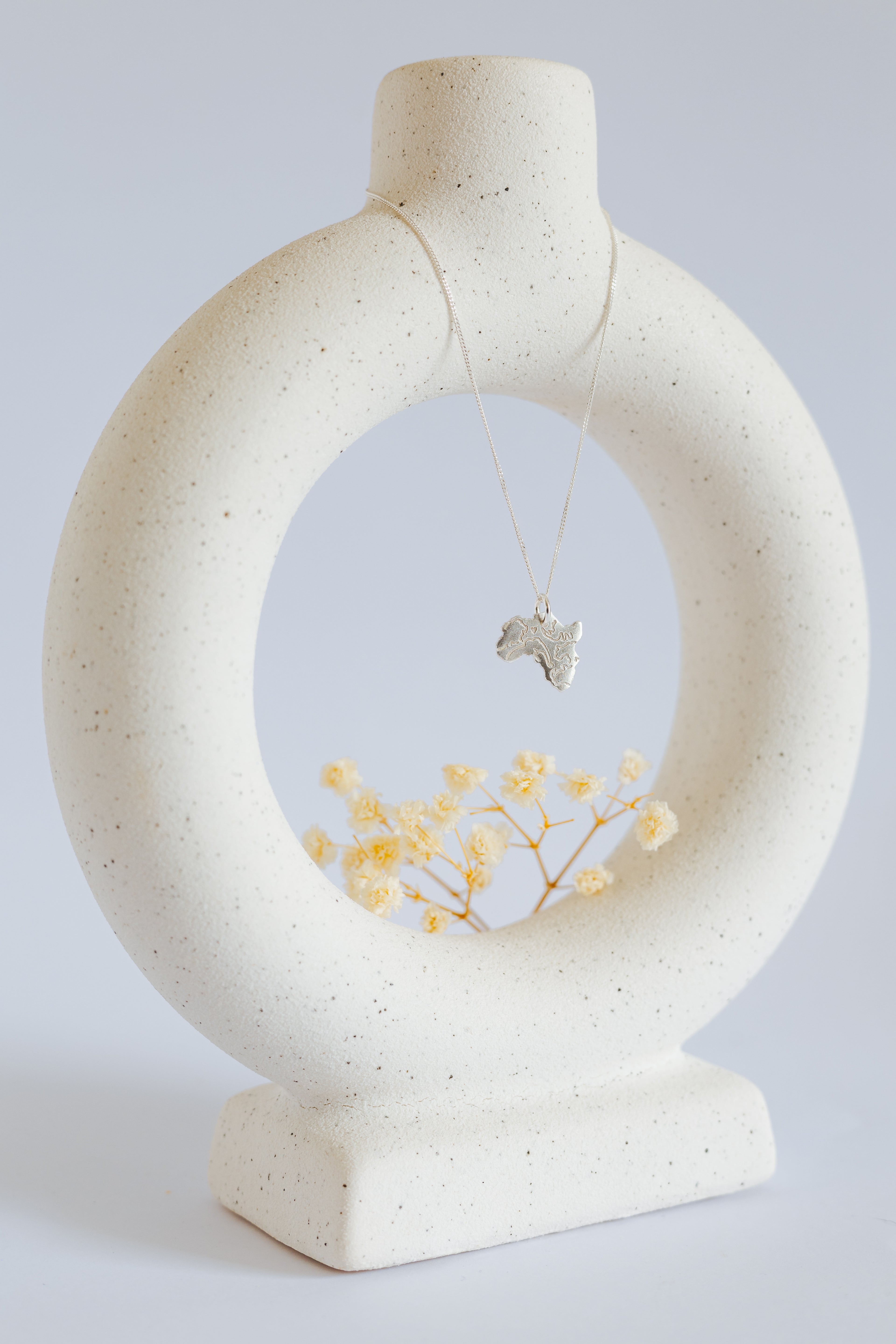 Africa Pendant Featuring Buffalo, Elephant, Leopard, Lion, Rhino Engraving