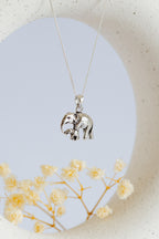 Mom and baby Elephant Pendant