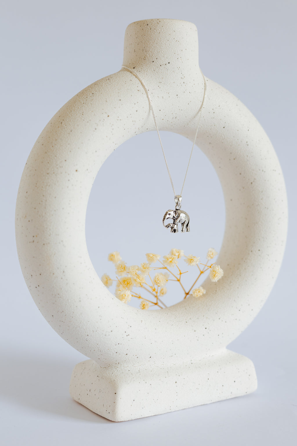 Mom and baby Elephant Pendant