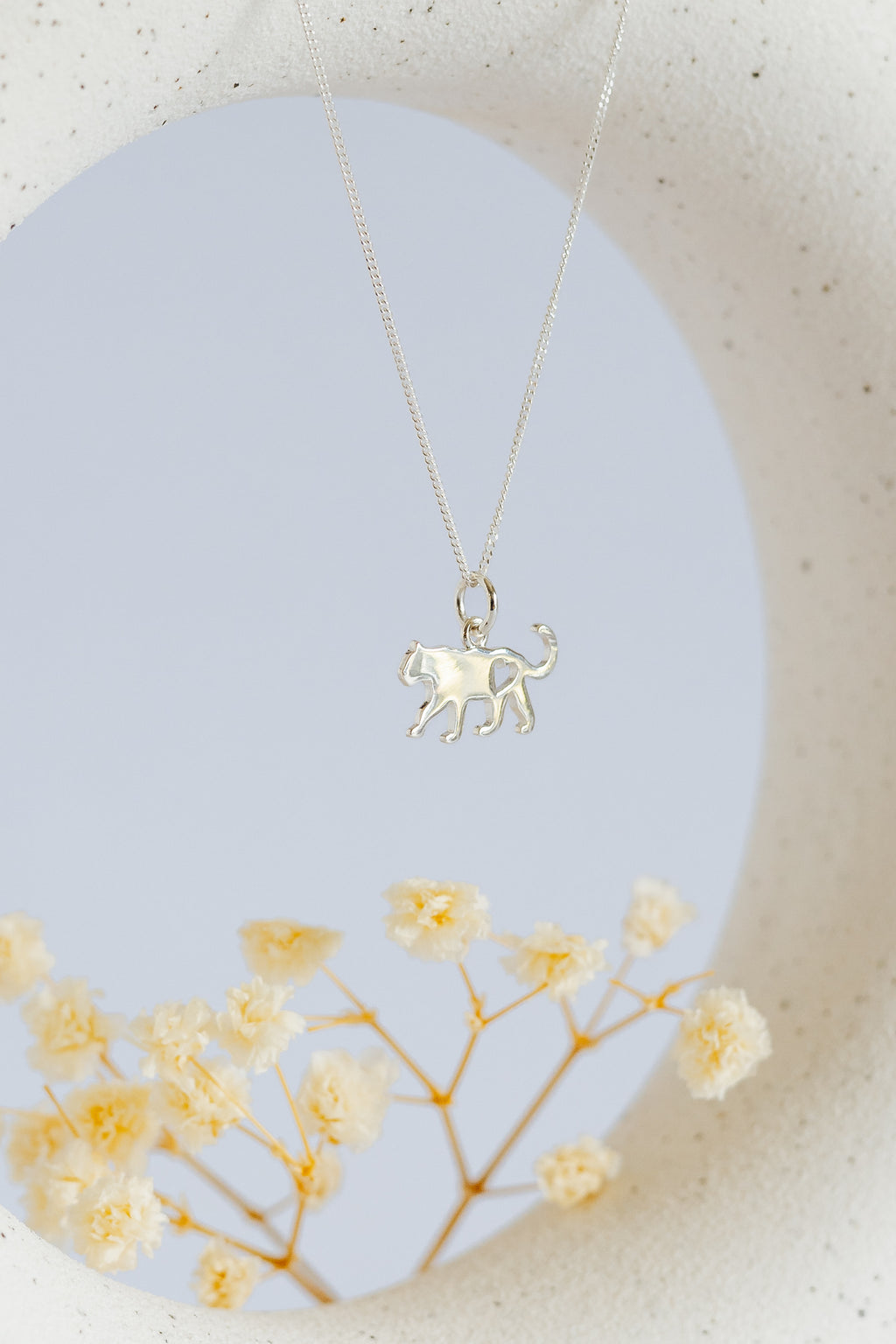 Leopard Pendant with Heart Cutout