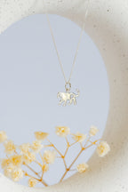 Leopard Pendant with Heart Cutout