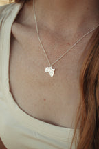 Africa Pendant Featuring Buffalo, Elephant, Leopard, Lion, Rhino Engraving