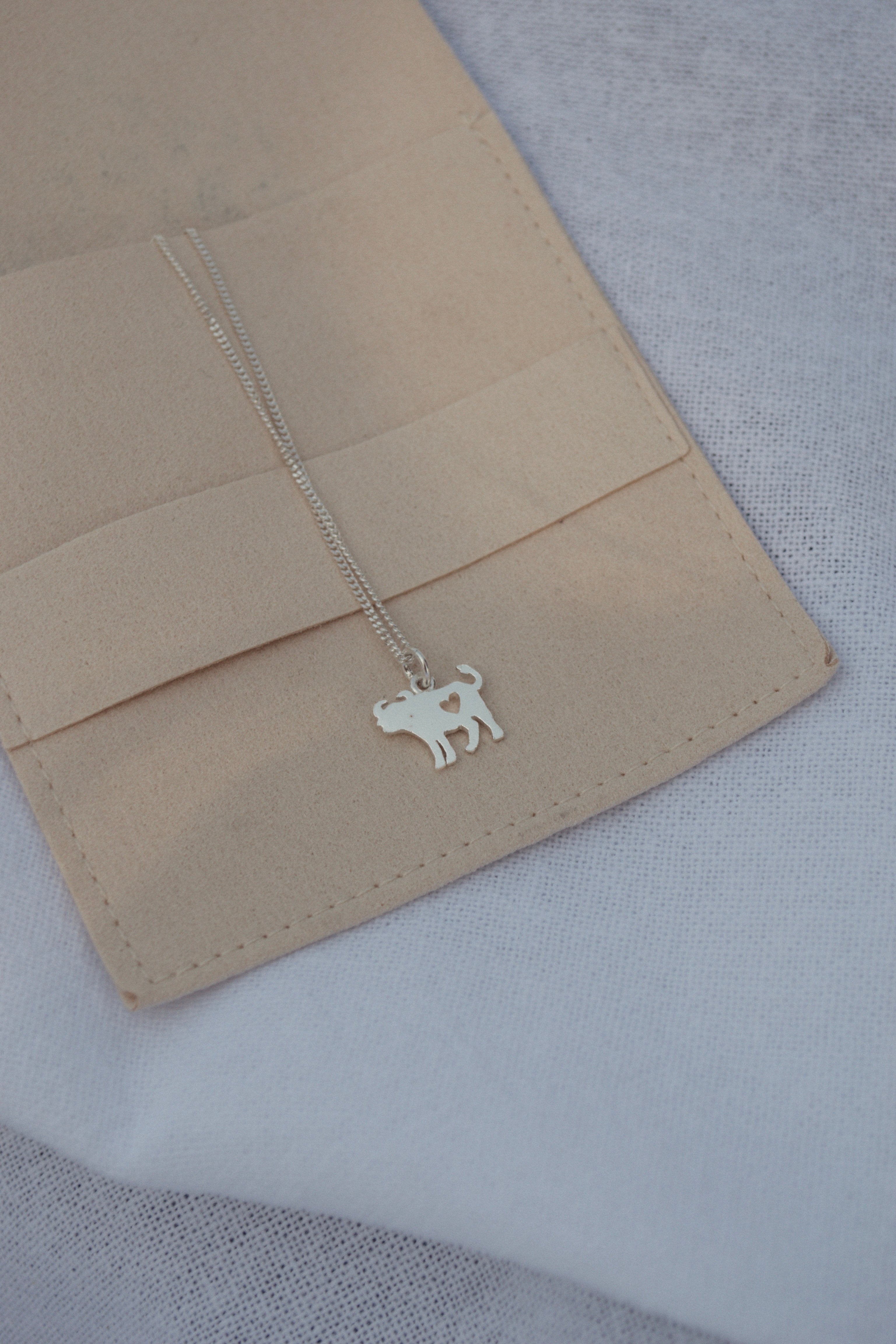 Buffalo Pendant with Heart Cutout