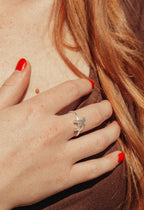 Buffalo with Heart Cutout Ring