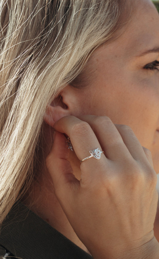 Leopard Face Ring