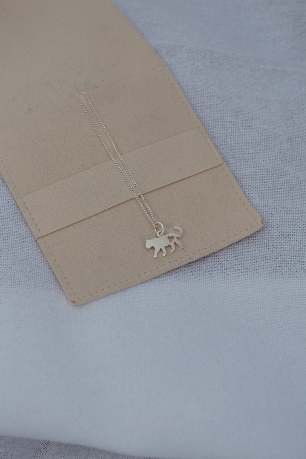 Leopard Pendant with Heart Cutout