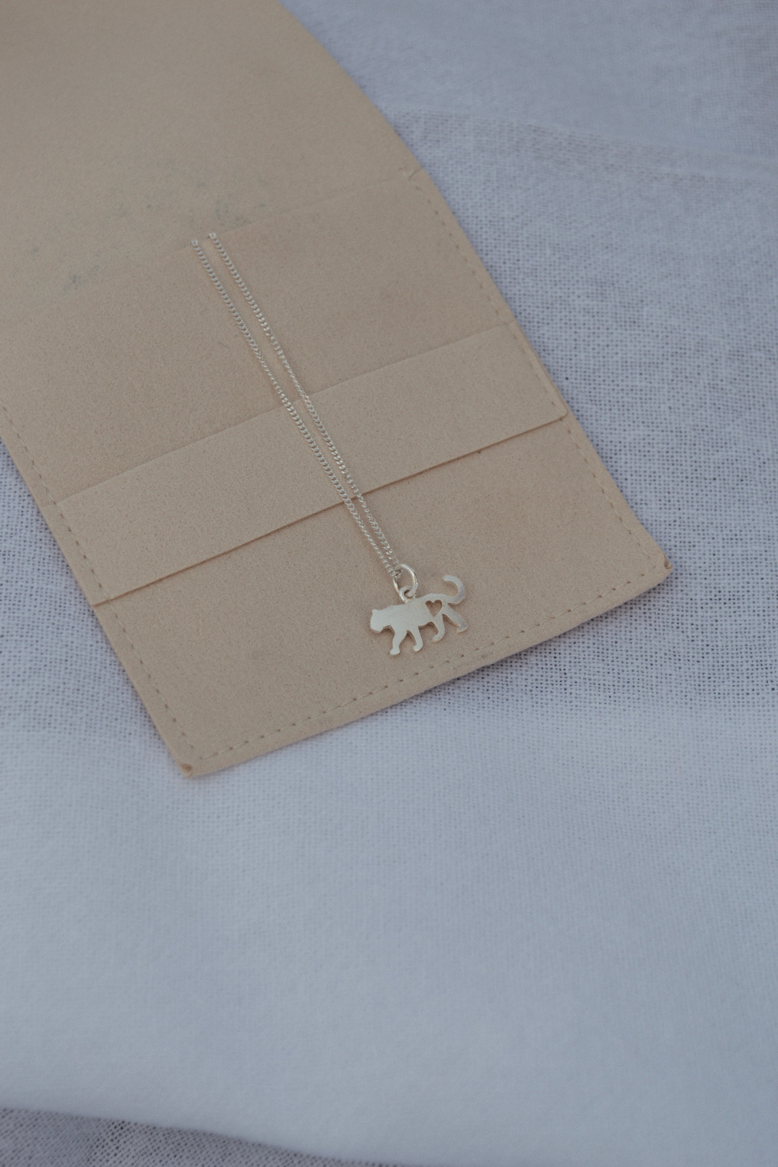 Leopard Pendant with Heart Cutout