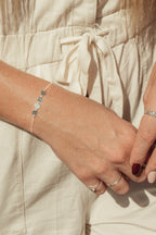 Four Flat Circle Bracelet