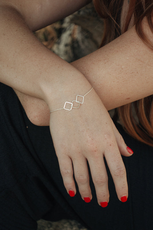Three Square Bracelet