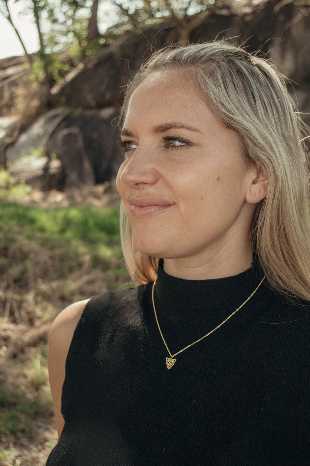 Leopard Face Pendant