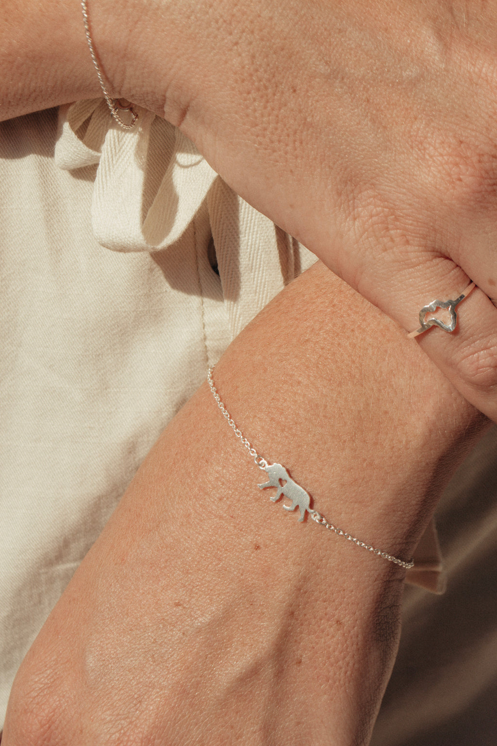 Lion with Heart Cutout Bracelet