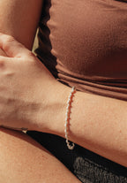 Snake twisted Ball Bead Bracelet